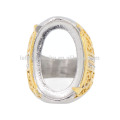 Cincin nouvelle inoxydable en acier inoxydable crystal mens disigner fraternity finger rings